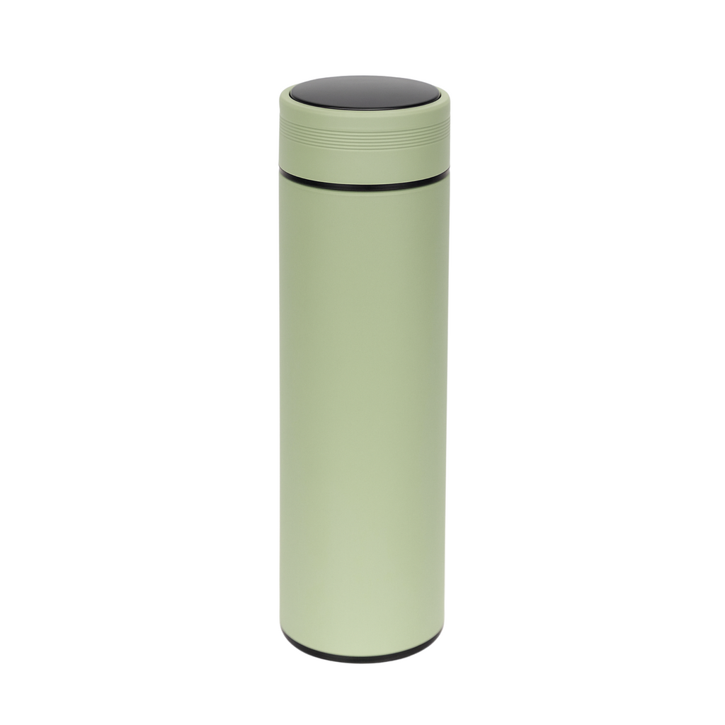Thermos bottle with temperature display