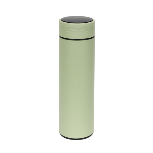Thermos bottle with temperature display