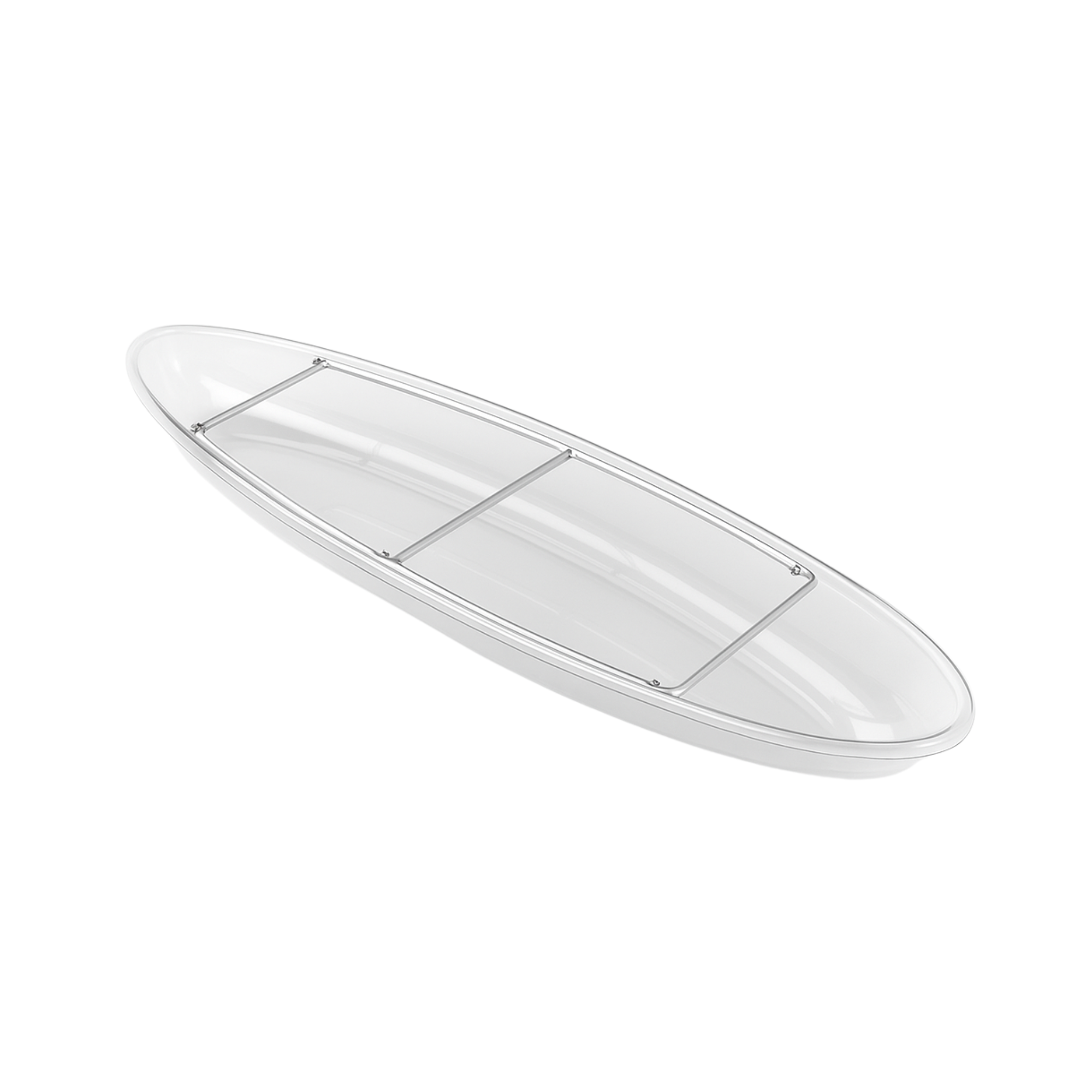 Transparent polycarbonate kayak