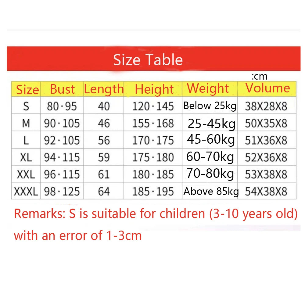 Children's and adult life jackets