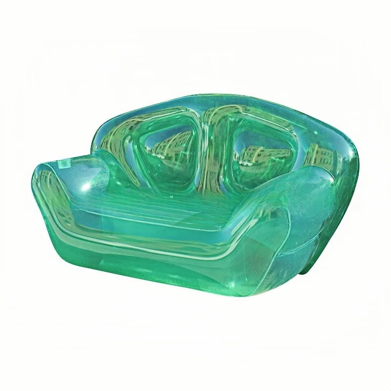 Transparent Inflatable Double Sofa