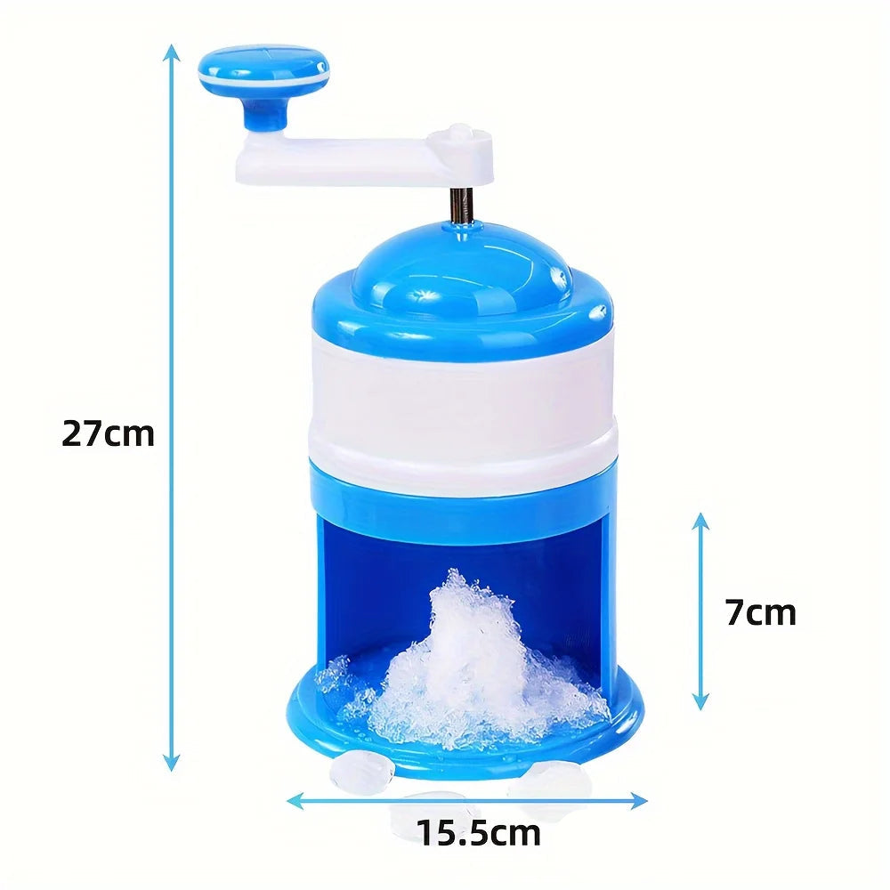 Portable snow cone and ice crusher
