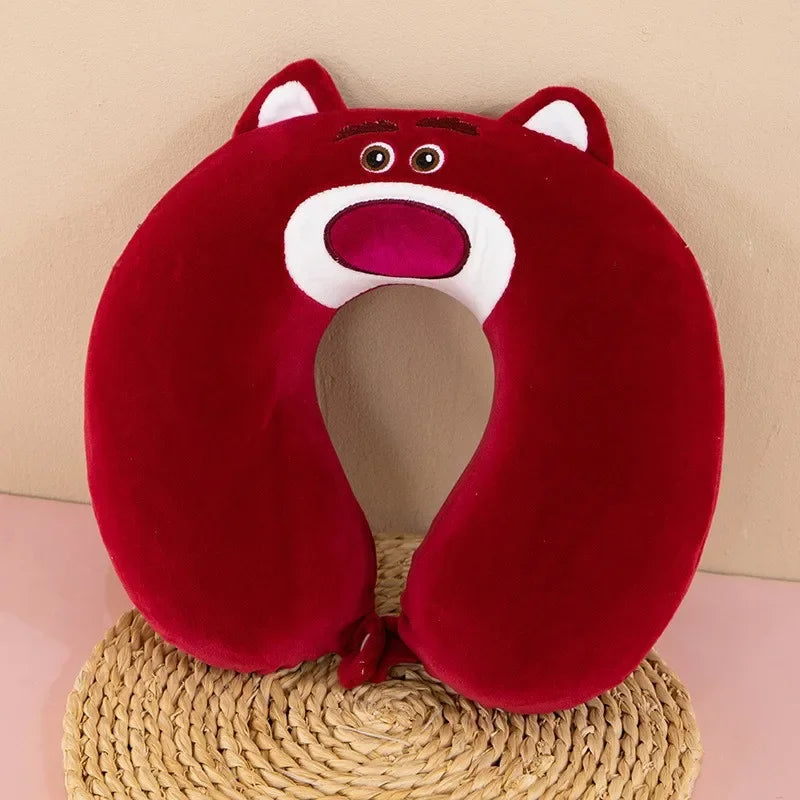 Children's neck pillow with memory foam