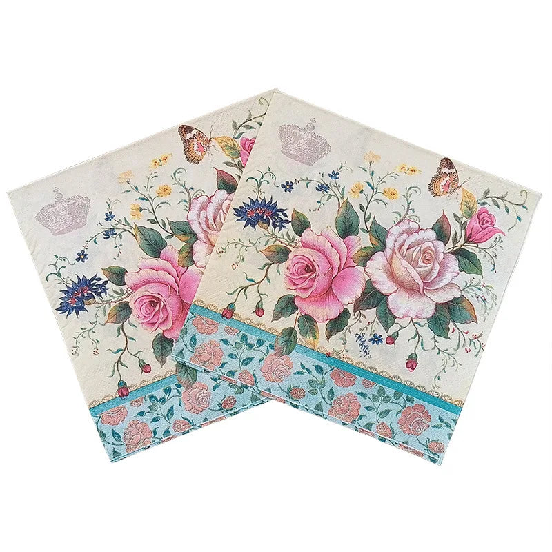 Colorful paper napkins 2-ply