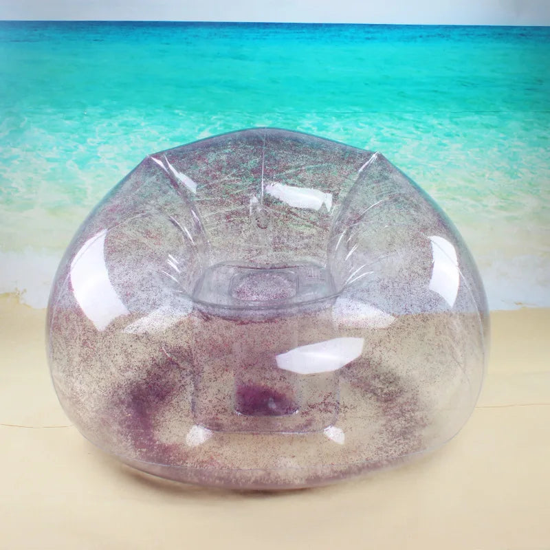 Inflatable Lazy Sofa with Sequins