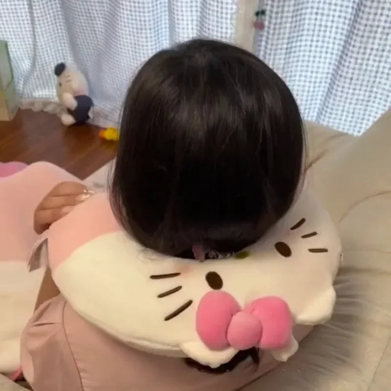 Children's neck pillow with memory foam