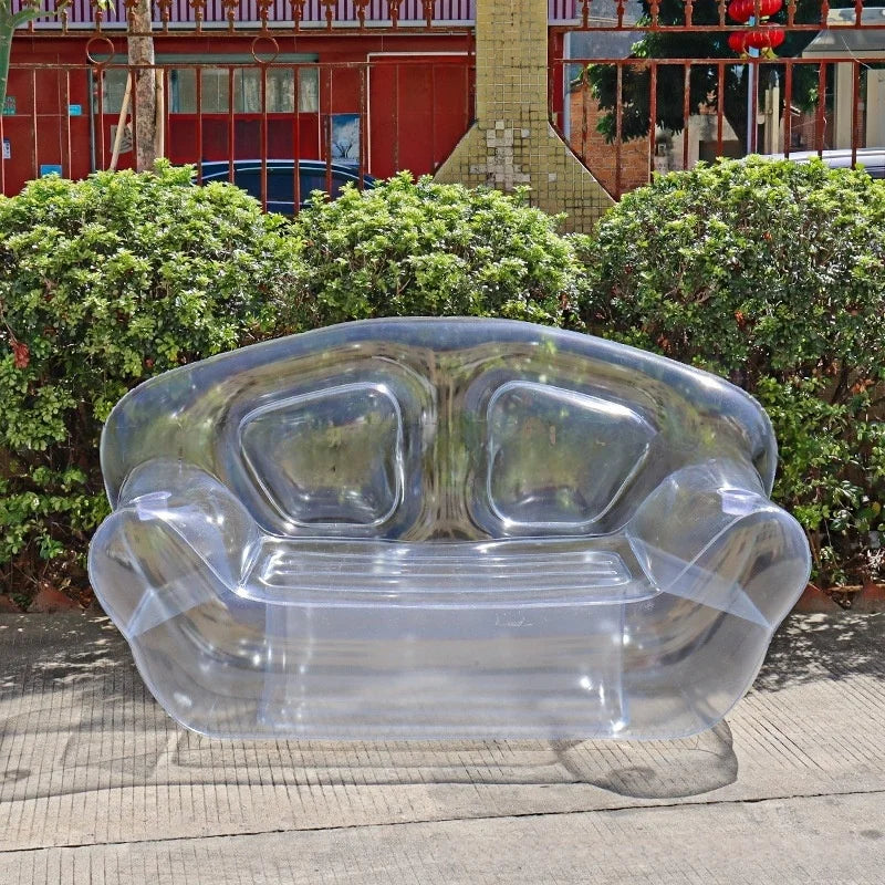 Transparent Inflatable Double Sofa