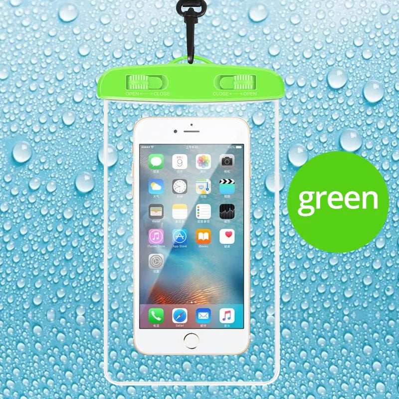 Waterproof smartphone case with carrying strap (21x11cm)
