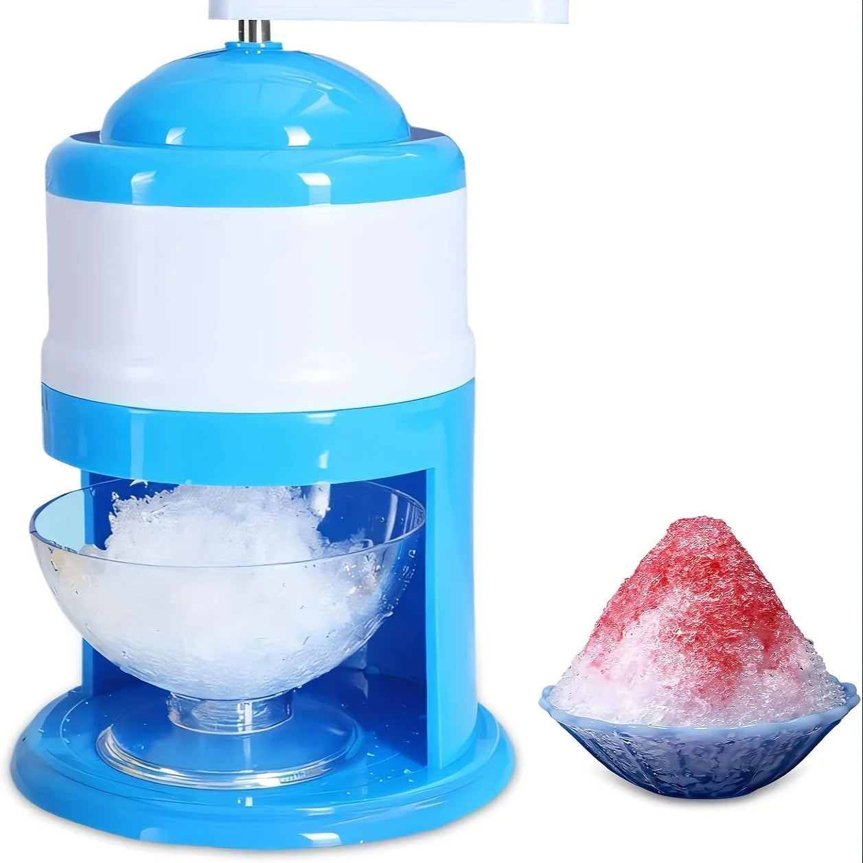 Portable snow cone and ice crusher