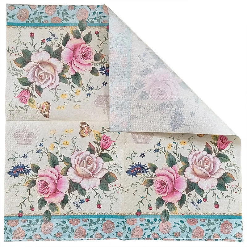 Colorful paper napkins 2-ply