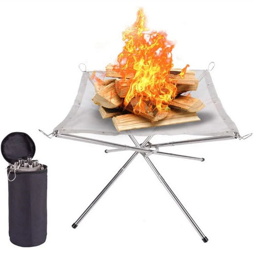 Foldable outdoor fire pit
