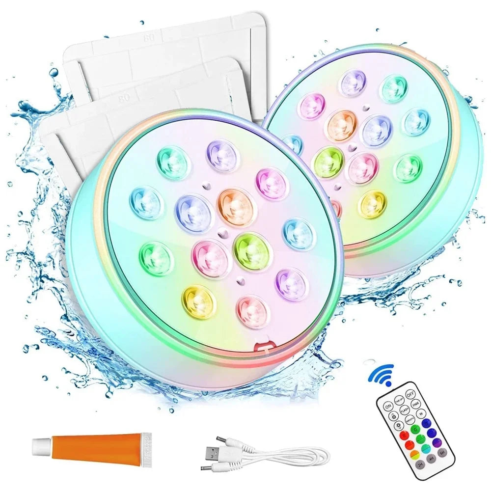 Rechargeable LED pool light with remote control