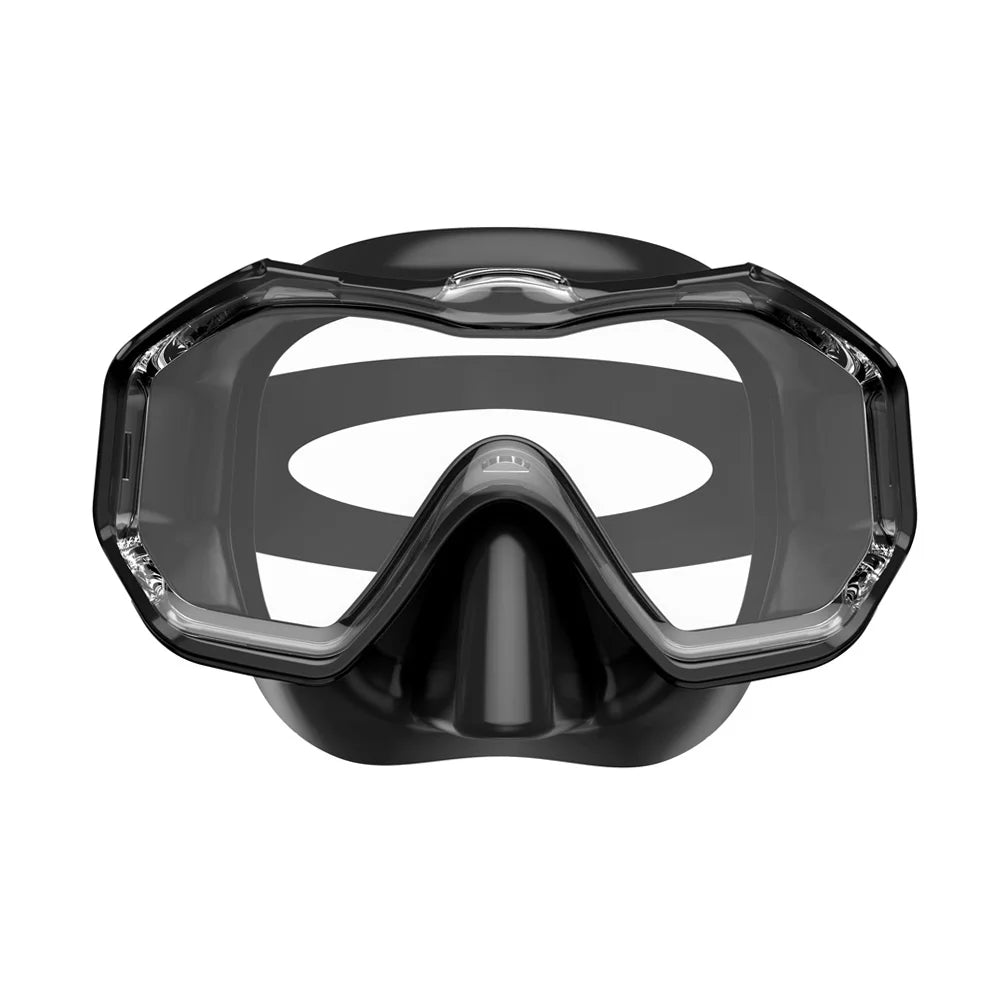 Diving mask with 3 lenses for adults &amp; children (panoramic view, anti-fog)