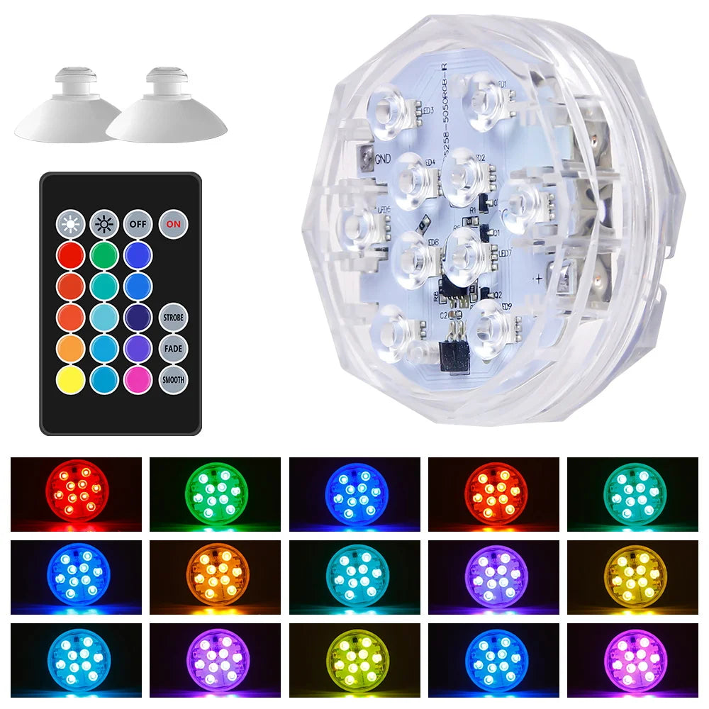 RGB LED underwater light for pool &amp; decoration