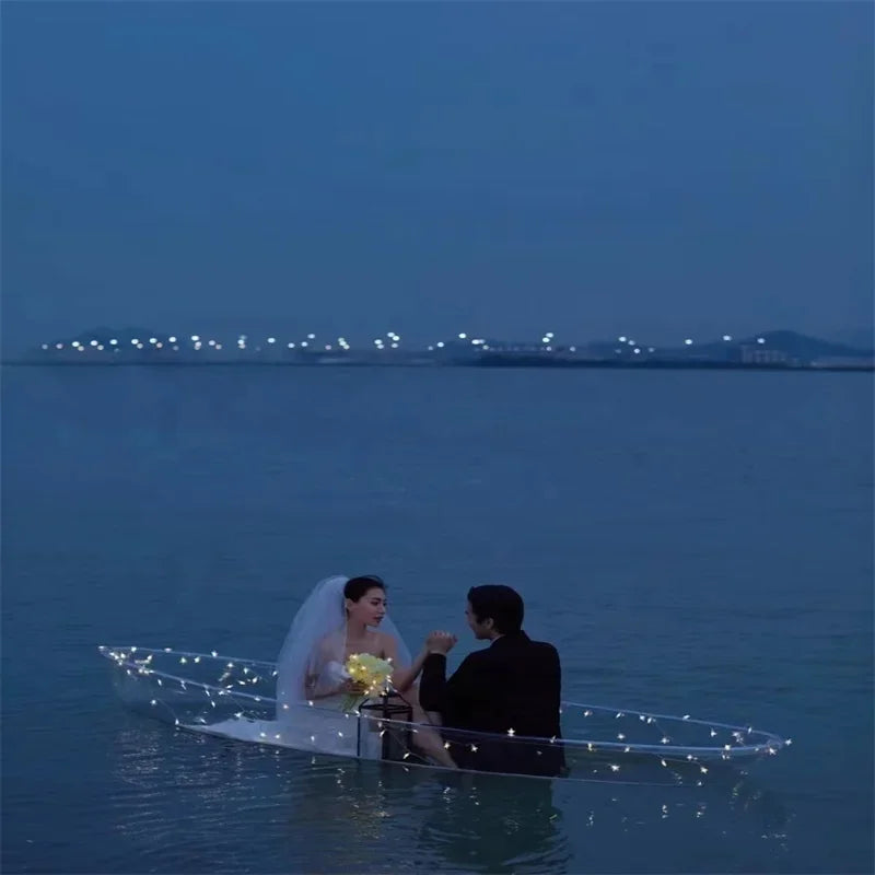 Transparent polycarbonate kayak