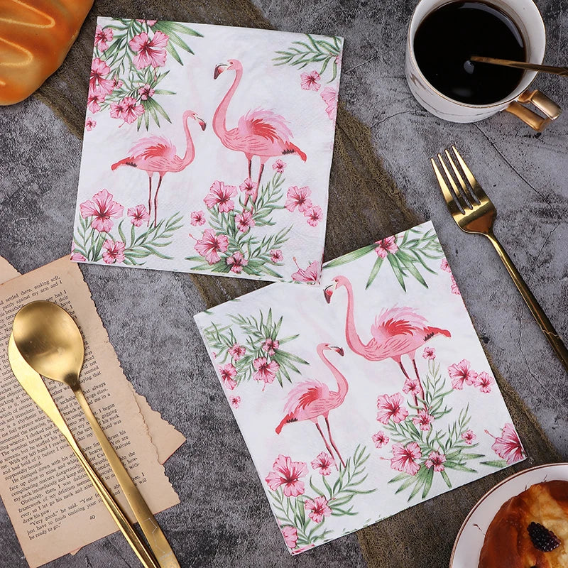 Napkin set flowers