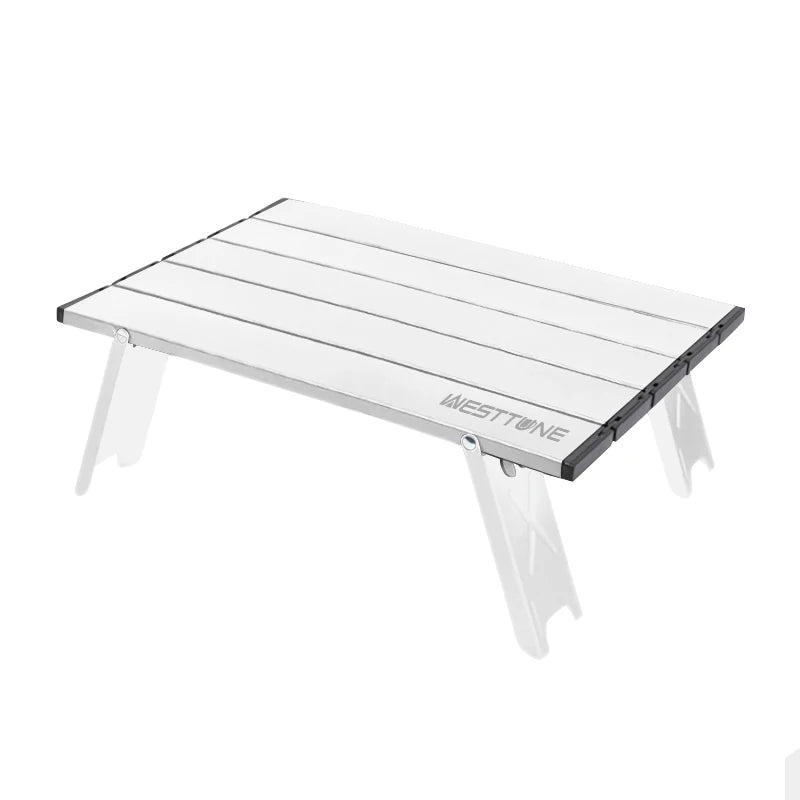 Mini camping table made of aluminum