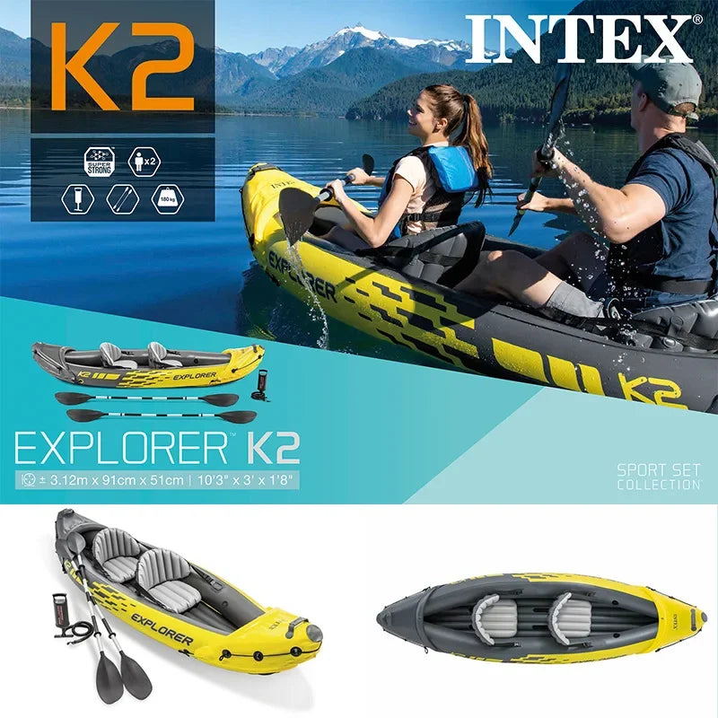 Inflatable 2-person boat