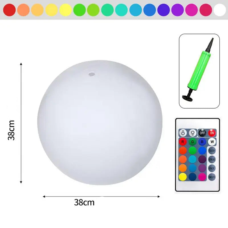 LED water ball with remote control