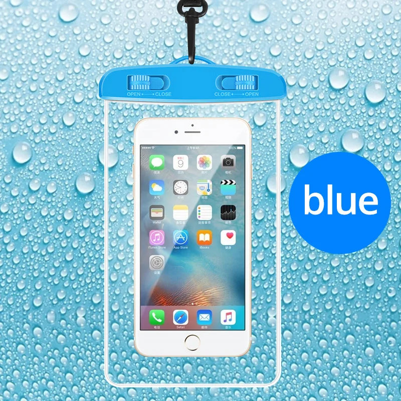 Waterproof smartphone case with carrying strap (21x11cm)