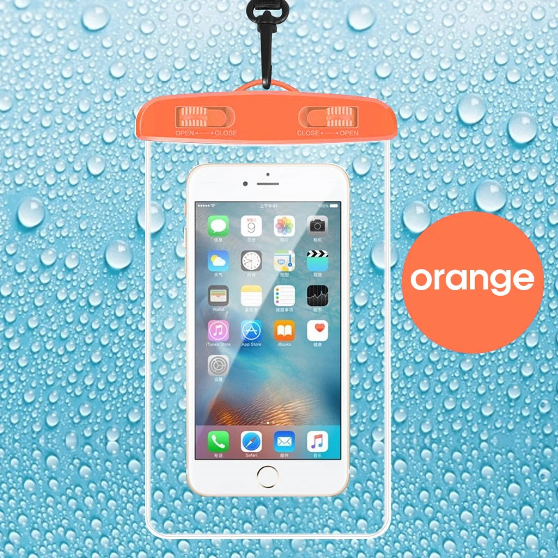 Waterproof smartphone case with carrying strap (21x11cm)