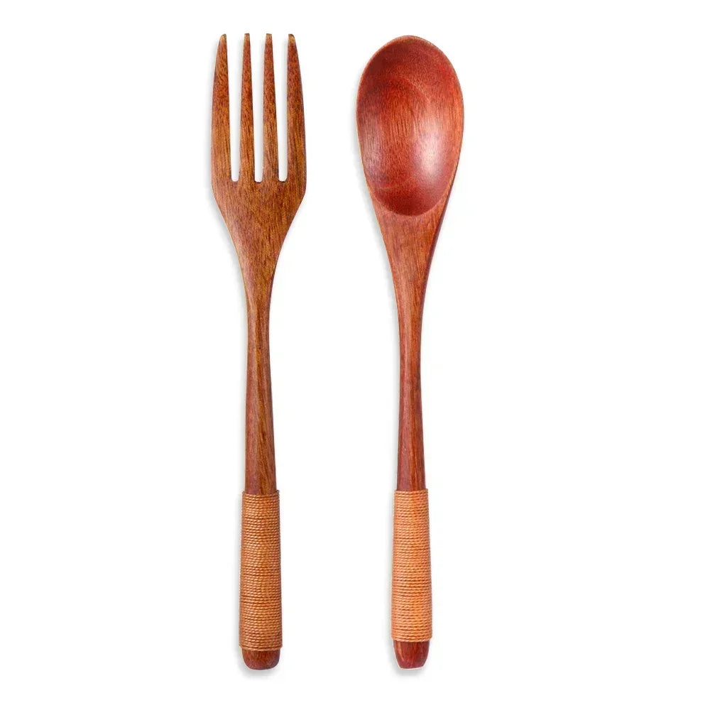 Bamboo cutlery set
