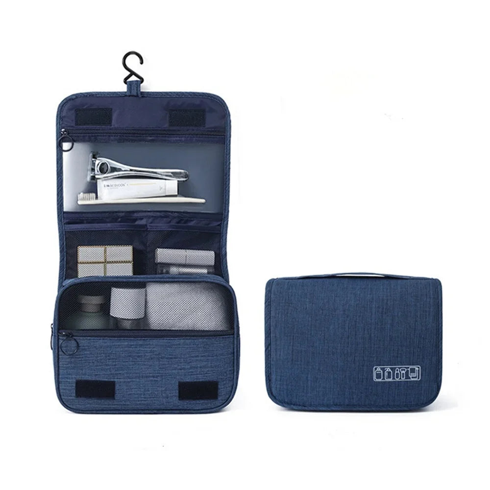 Hanging cosmetic bag