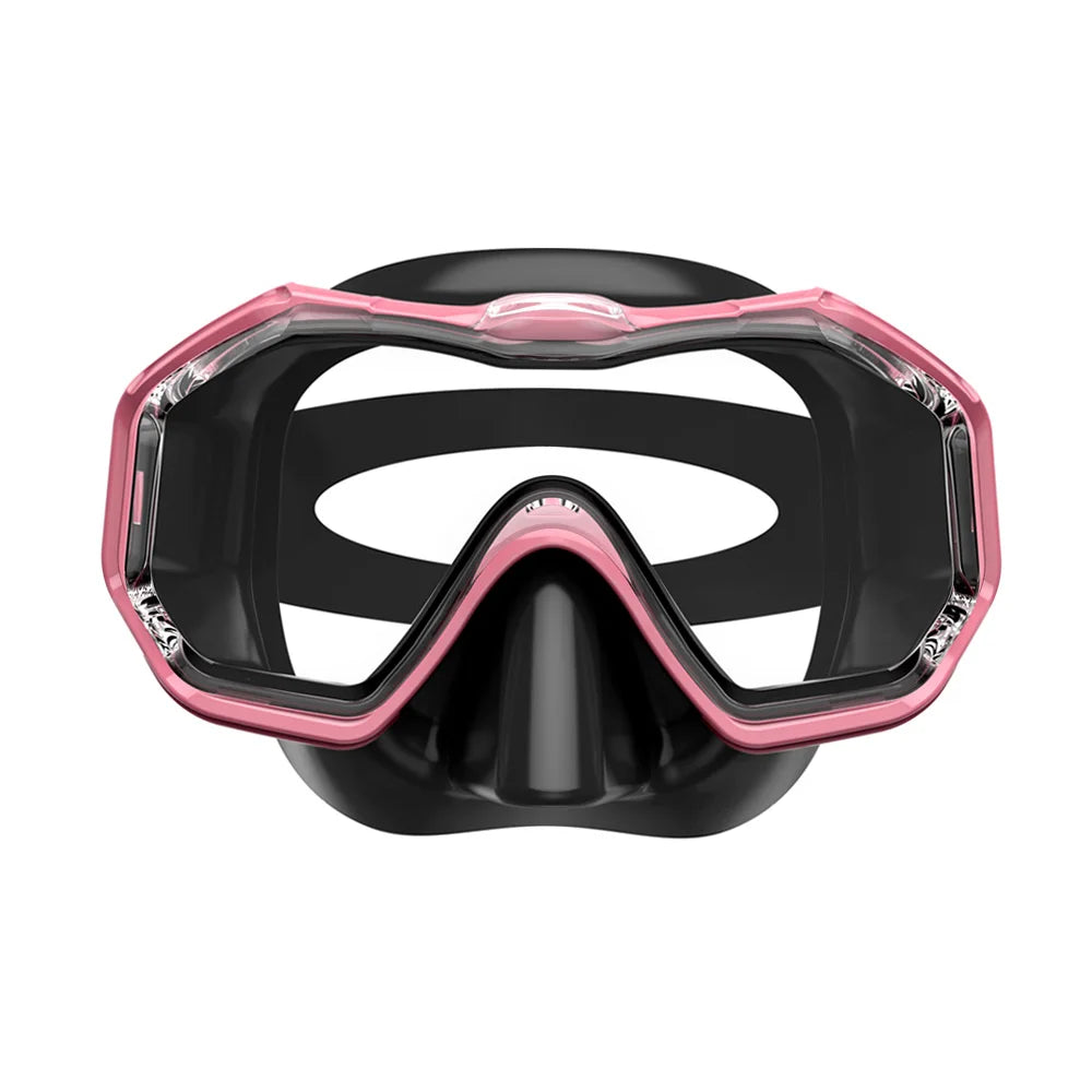 Diving mask with 3 lenses for adults &amp; children (panoramic view, anti-fog)