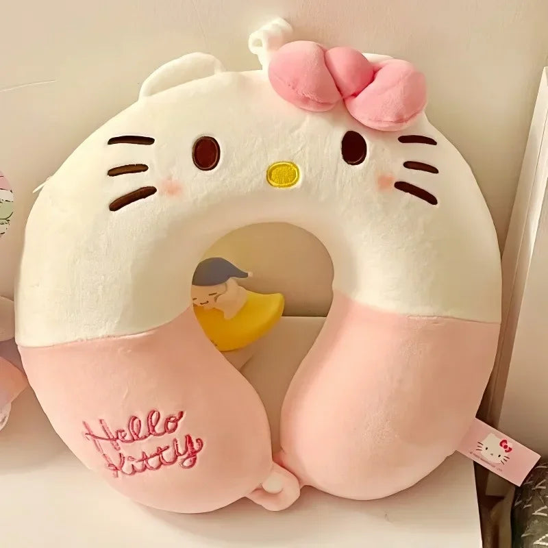 Children's neck pillow with memory foam
