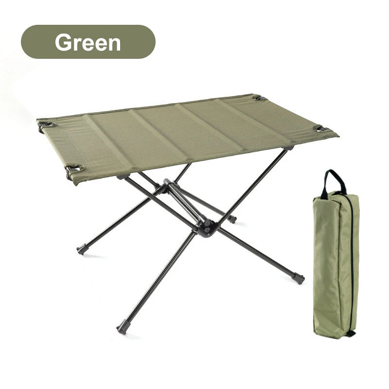 Foldable camping table made of aluminum