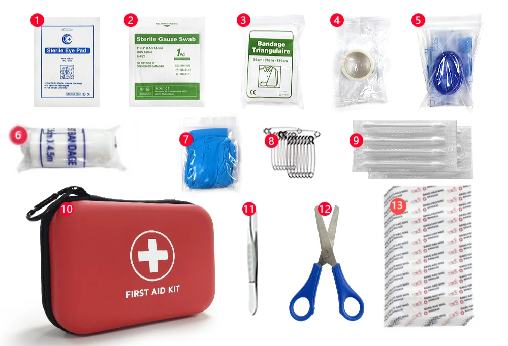 First aid kit 91 pieces