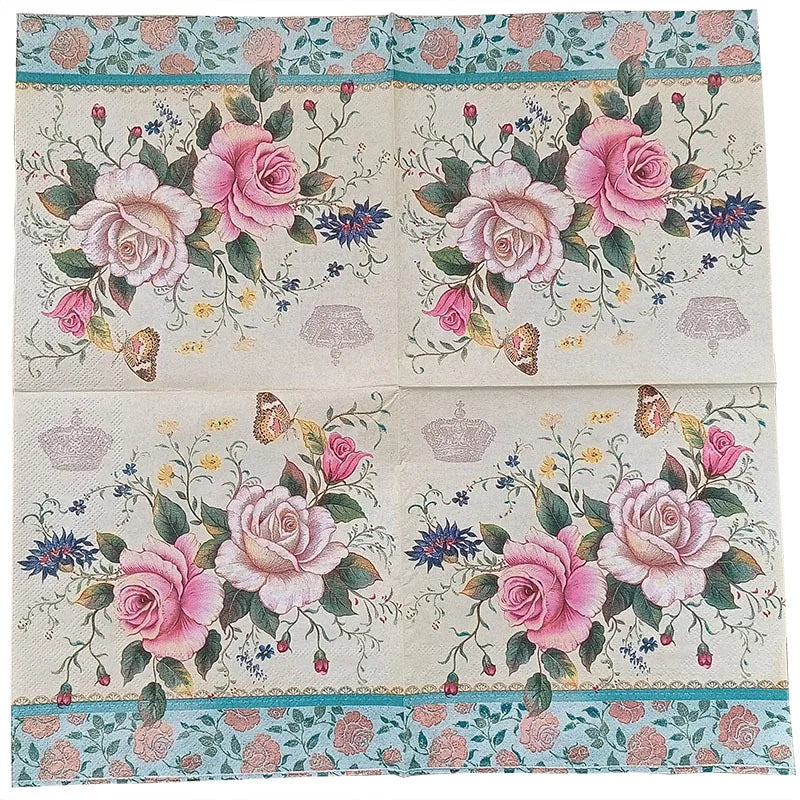 Colorful paper napkins 2-ply