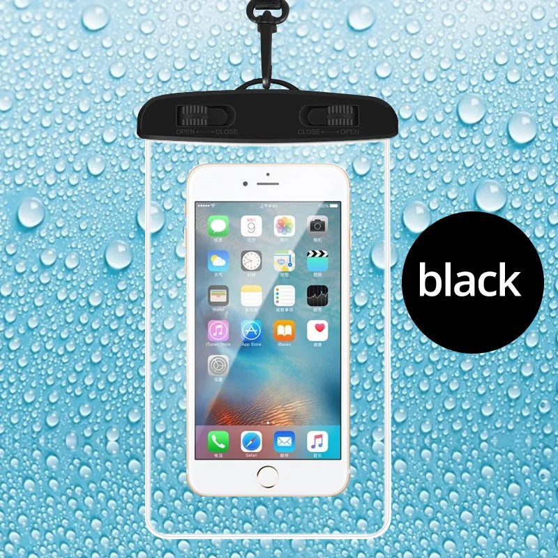 Waterproof smartphone case with carrying strap (21x11cm)