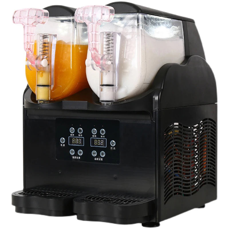 Double cylinder slush machine for commercial and home use (2x3 liters)