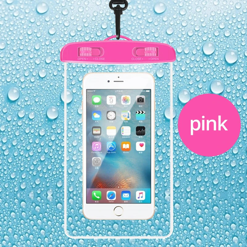 Waterproof smartphone case with carrying strap (21x11cm)