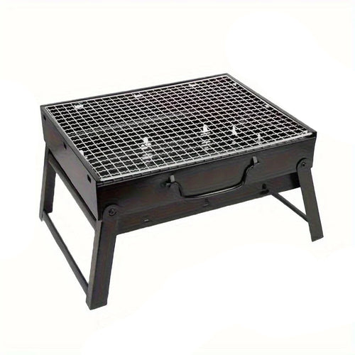 Portable mini charcoal grill made of stainless steel