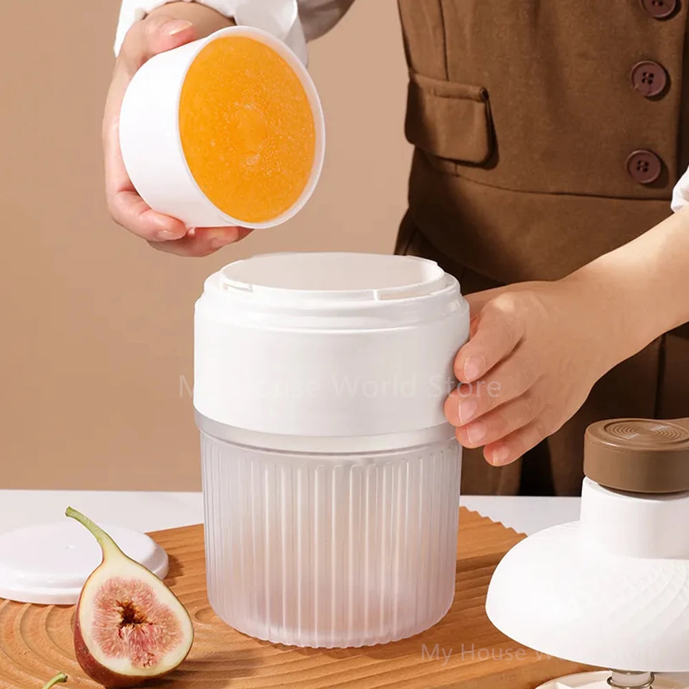 Manual shaved ice machine
