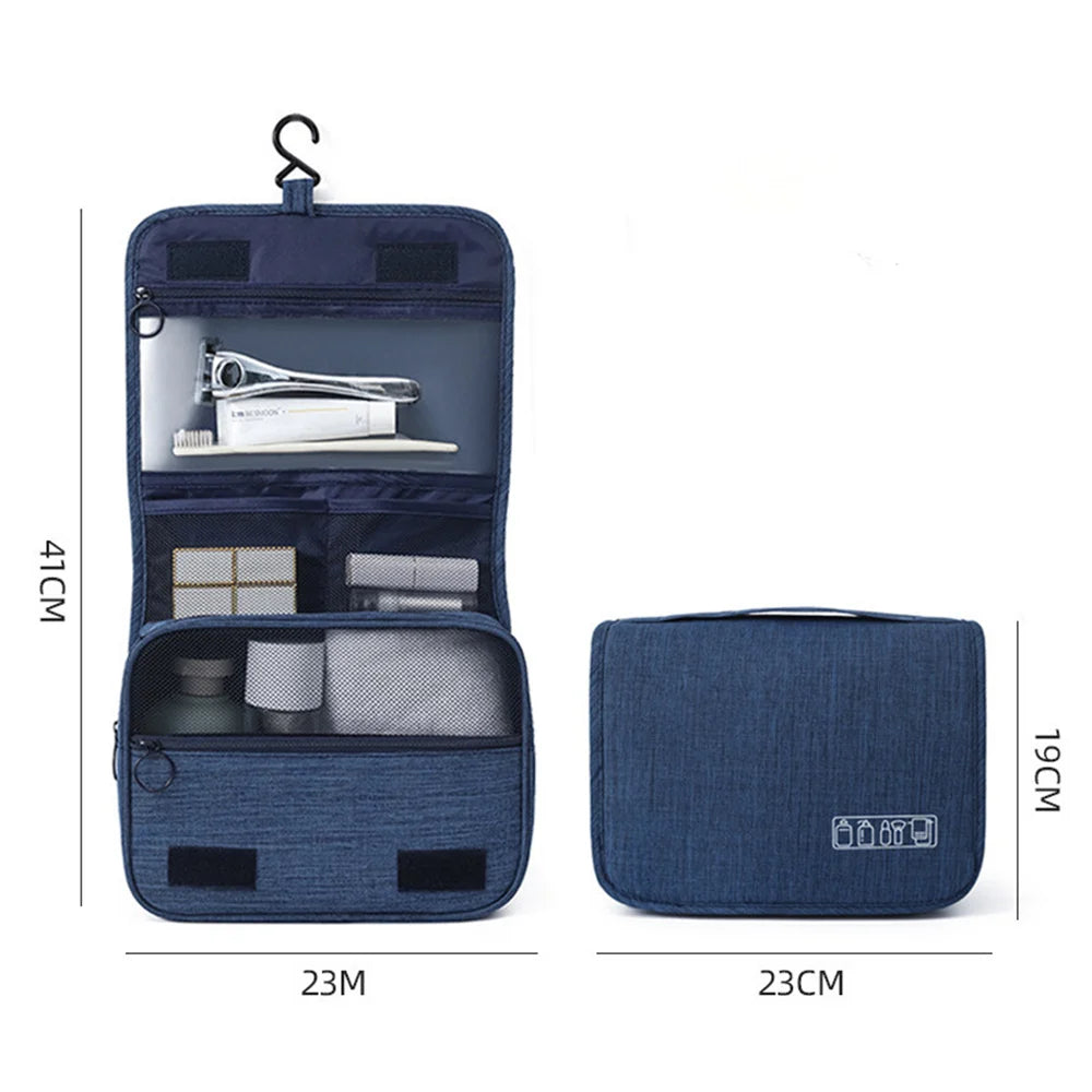 Hanging cosmetic bag