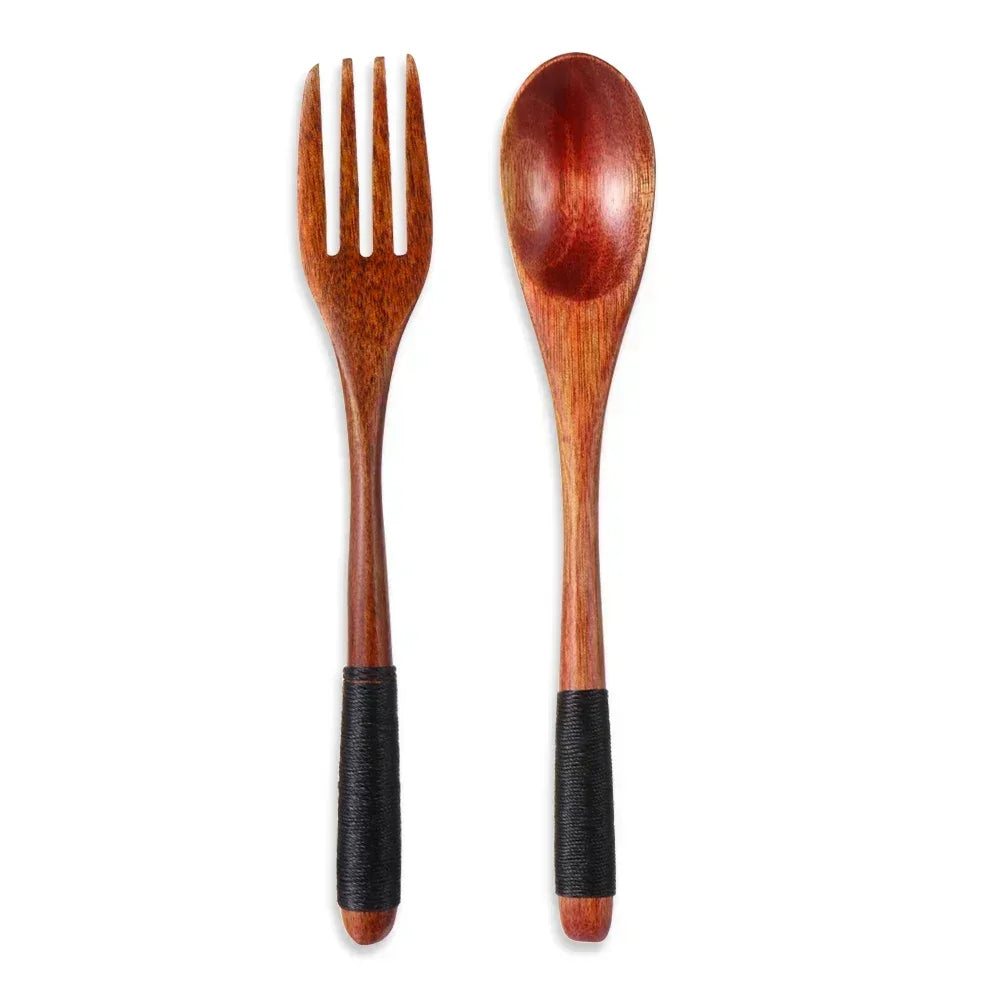 Bamboo cutlery set