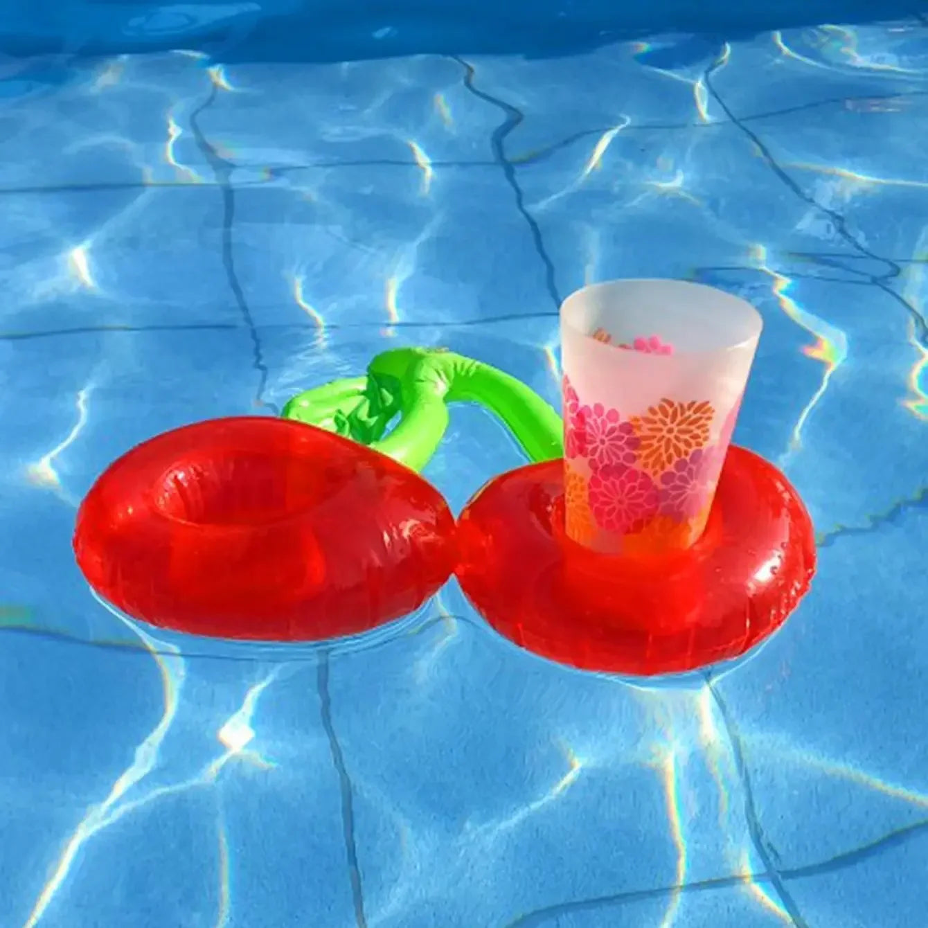 Inflatable cup holder