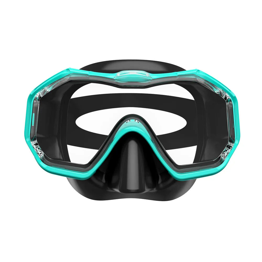 Diving mask with 3 lenses for adults &amp; children (panoramic view, anti-fog)