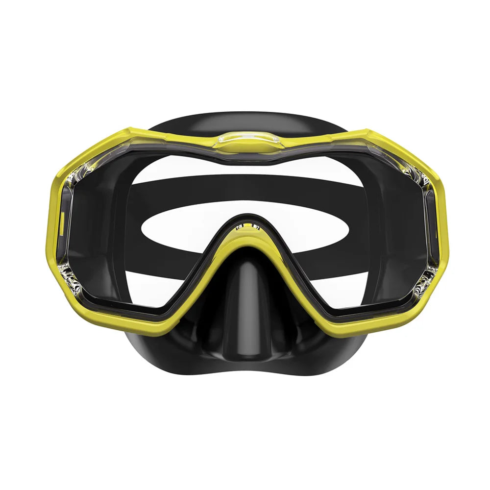 Diving mask with 3 lenses for adults &amp; children (panoramic view, anti-fog)