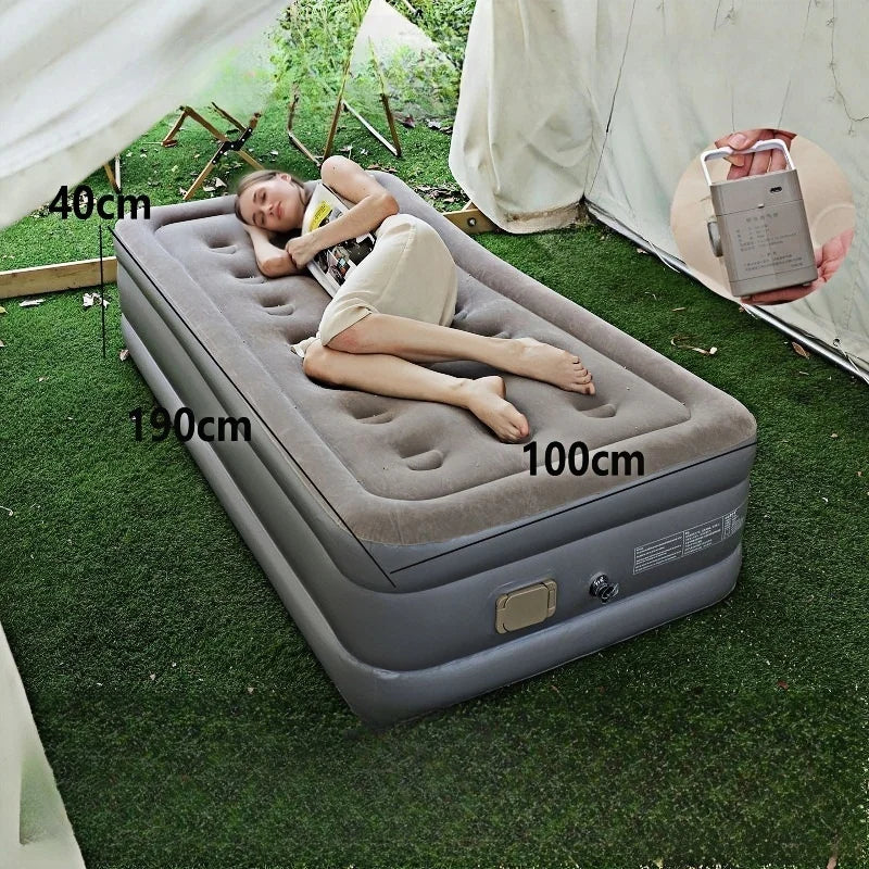 Automatic air mattress with electric pump