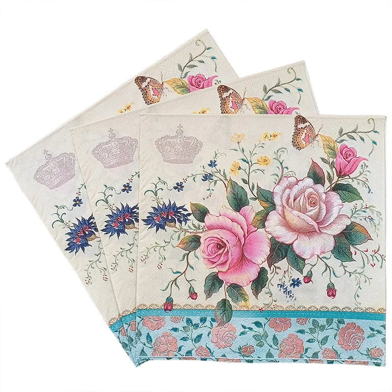 Colorful paper napkins 2-ply