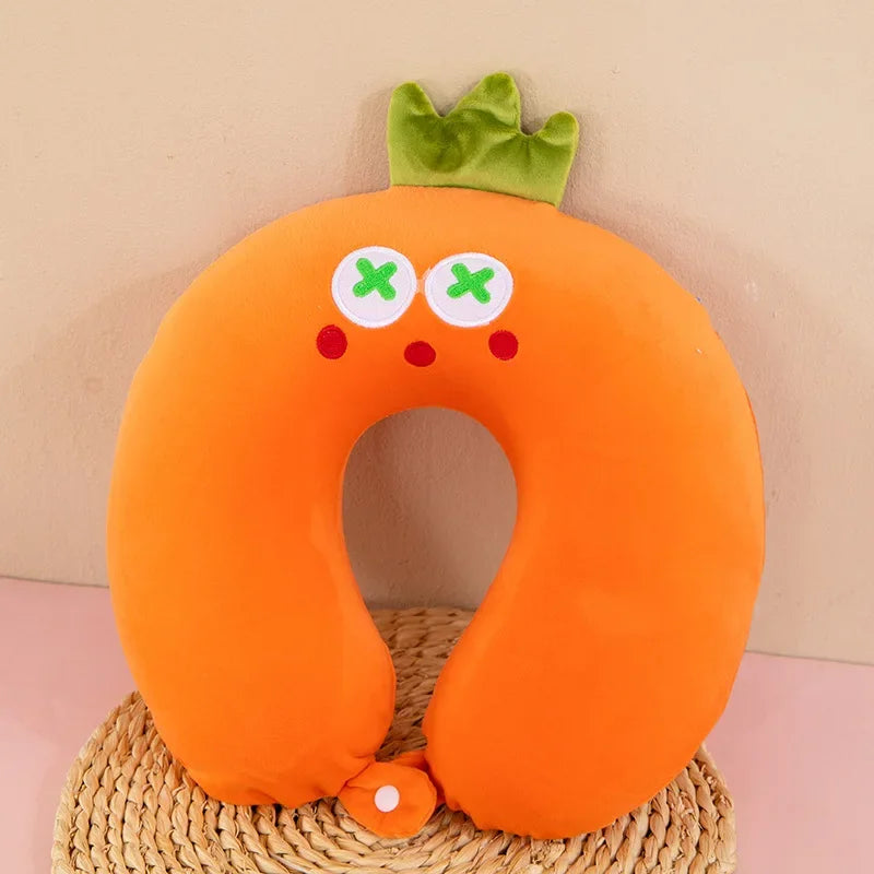 Children's neck pillow with memory foam
