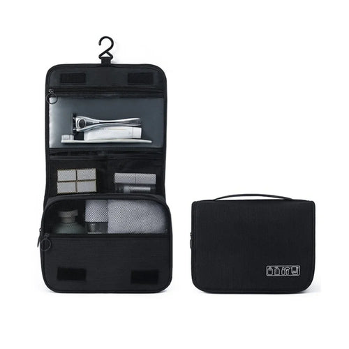 Hanging cosmetic bag
