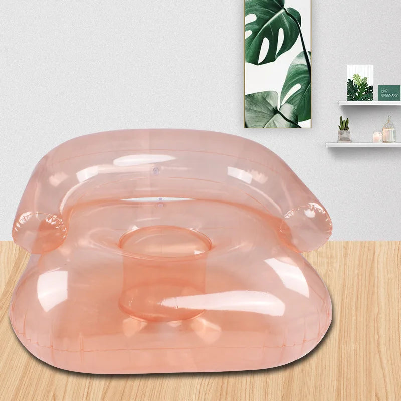 Inflatable Lazy Sofa with Sequins