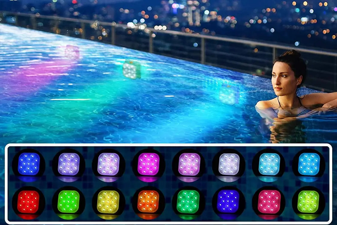 Rechargeable LED pool light with remote control