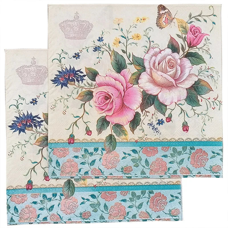 Colorful paper napkins 2-ply