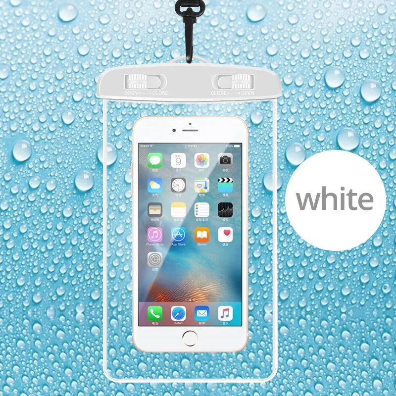 Waterproof smartphone case with carrying strap (21x11cm)